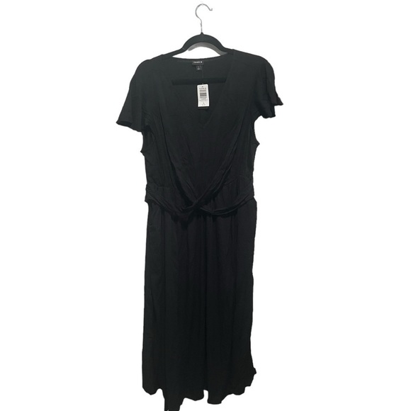 Torrid Black Challis Button Twist Front
Midi Dress, New with Tags - Picture 2 of 6